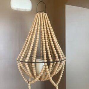 Beaded Hanging Lampshade - Handcrafted in Indonesia